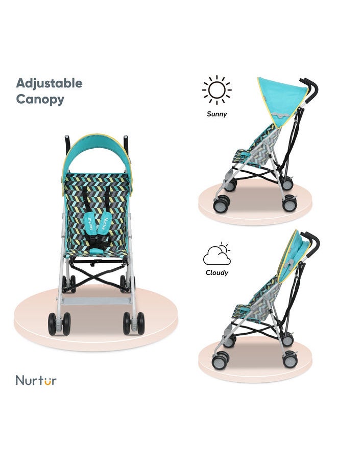 Nurtur - Rex Buggy Stroller Multicolor Lightweight Stroller With Compact Fold Canopy Shoulder Strap 6 To 36 Months - Image 1