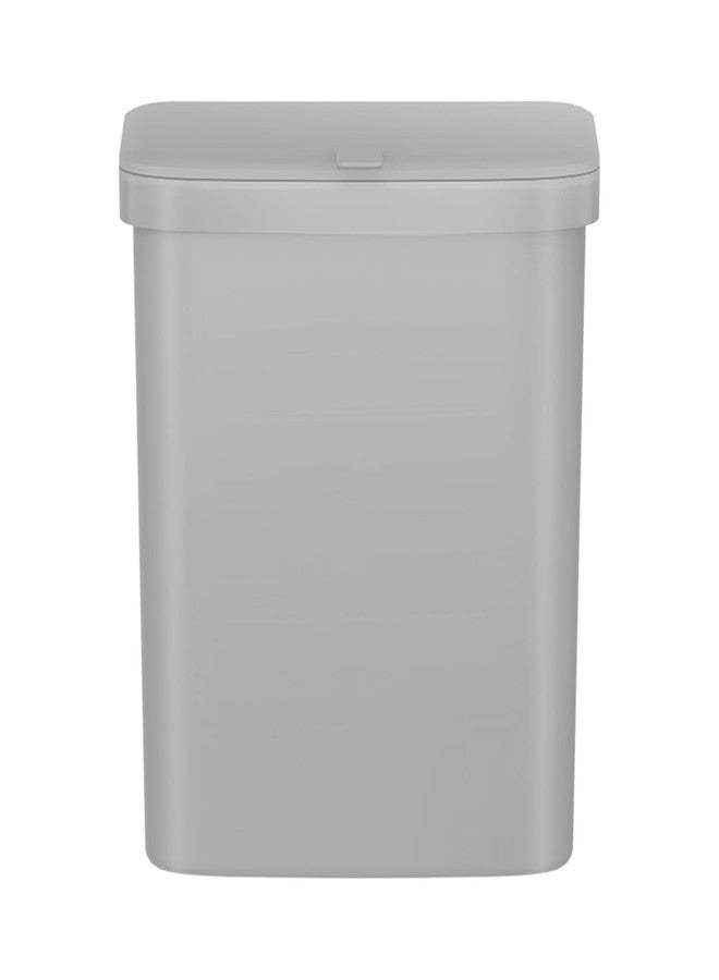 Obsessions EKO 9L Grey Plastic Dustbin, Space-Saving Design, Ideal for Hanging on Wall or Cabinet, Perfect for Kitchen, Bathroom, or Office Use - Image 1