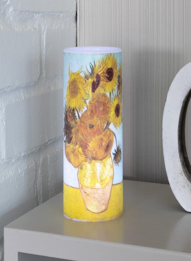 Lavish Home Sunflower 6-inch LED Candles, Set of 2 with Remote - Image 4