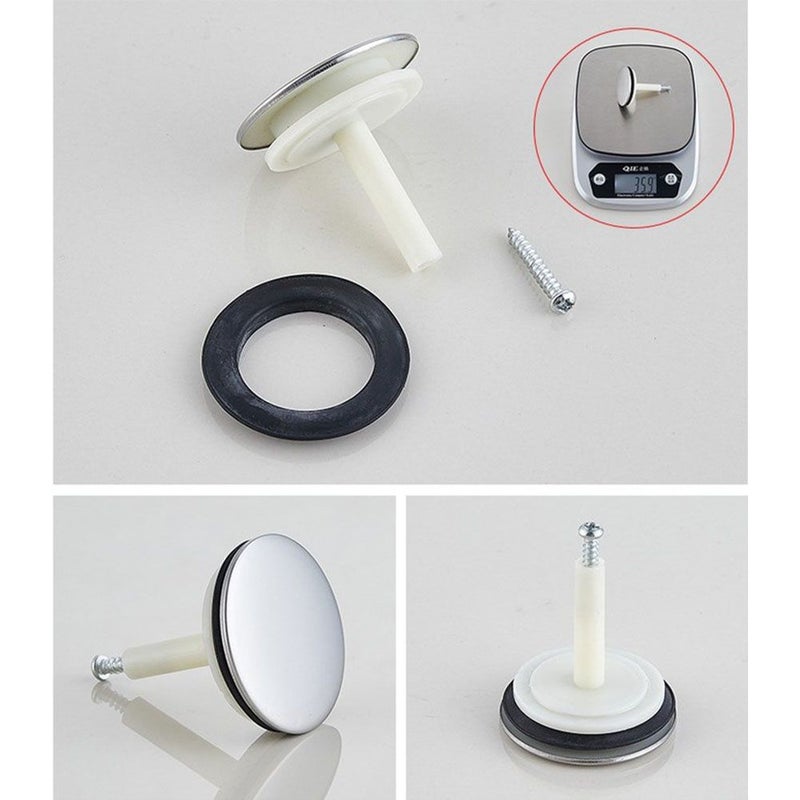 Type A Plastic Bathtub Drain Stopper Replacement Sink Waste With Adjustable Rod - Image 5
