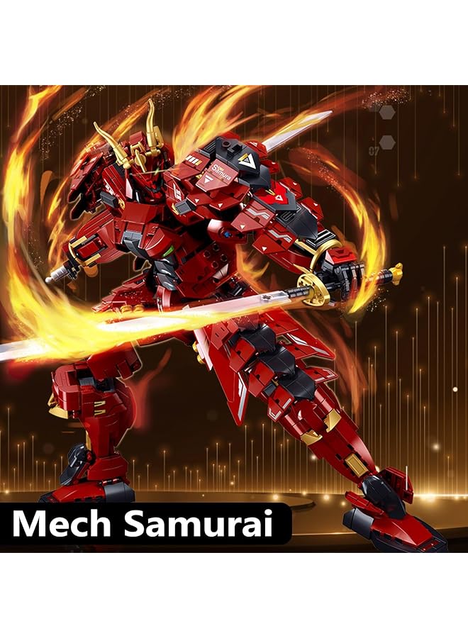 KASTWAVE Samurai Armor Warrior Model Building Sets Super Hero Mech Series Robot Building Blocks Toy Set With Double Swords 923 Pcs Creative Collectible Gift For Adults Man Teens Boys 8+ - Image 2