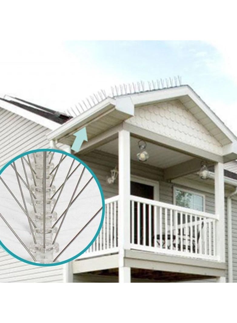 NIBEMINENT 2-Piece Birds Spikes Silver 60cm - Image 4