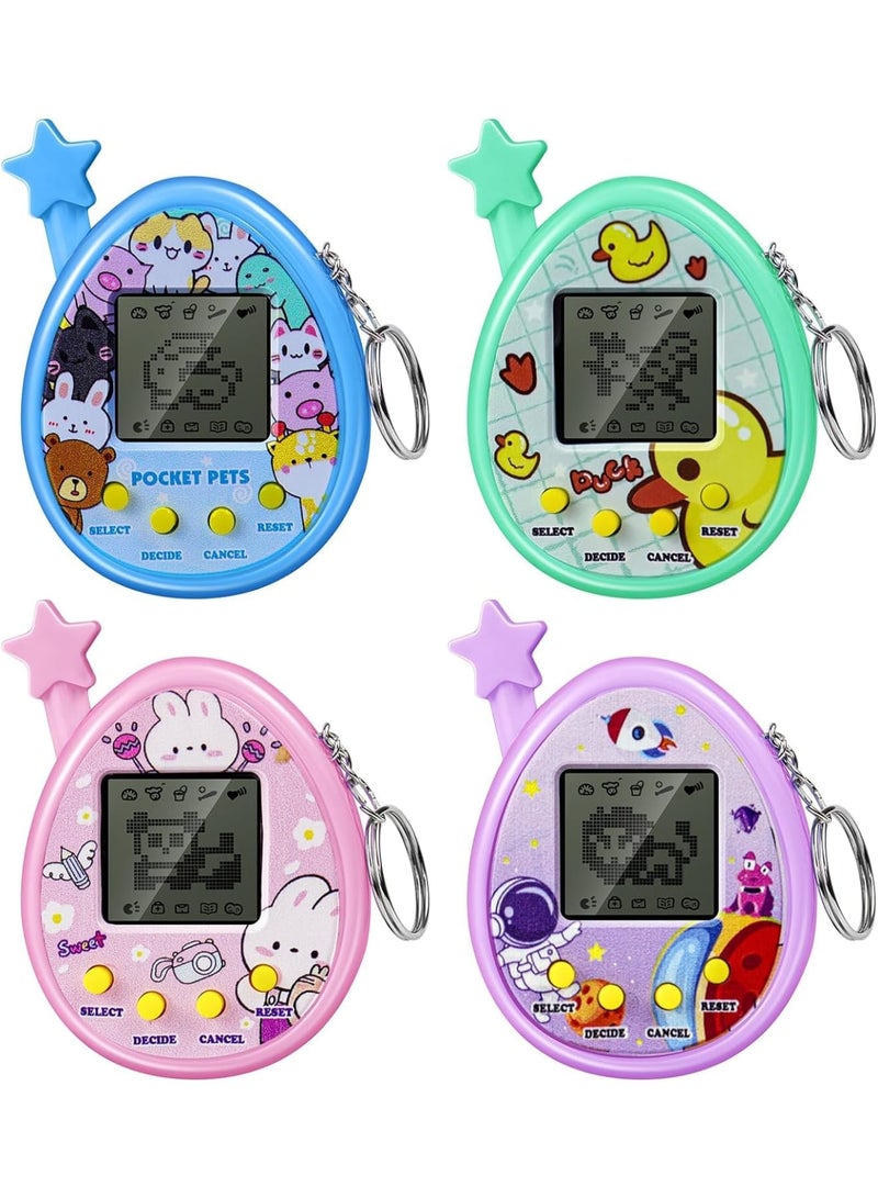 Zikra Interactive Toy Digital Pet - Virtual Electronic Pets Video Game Party Favors for Kids Video Game Keychain Video Game Party Supplies - Image 1