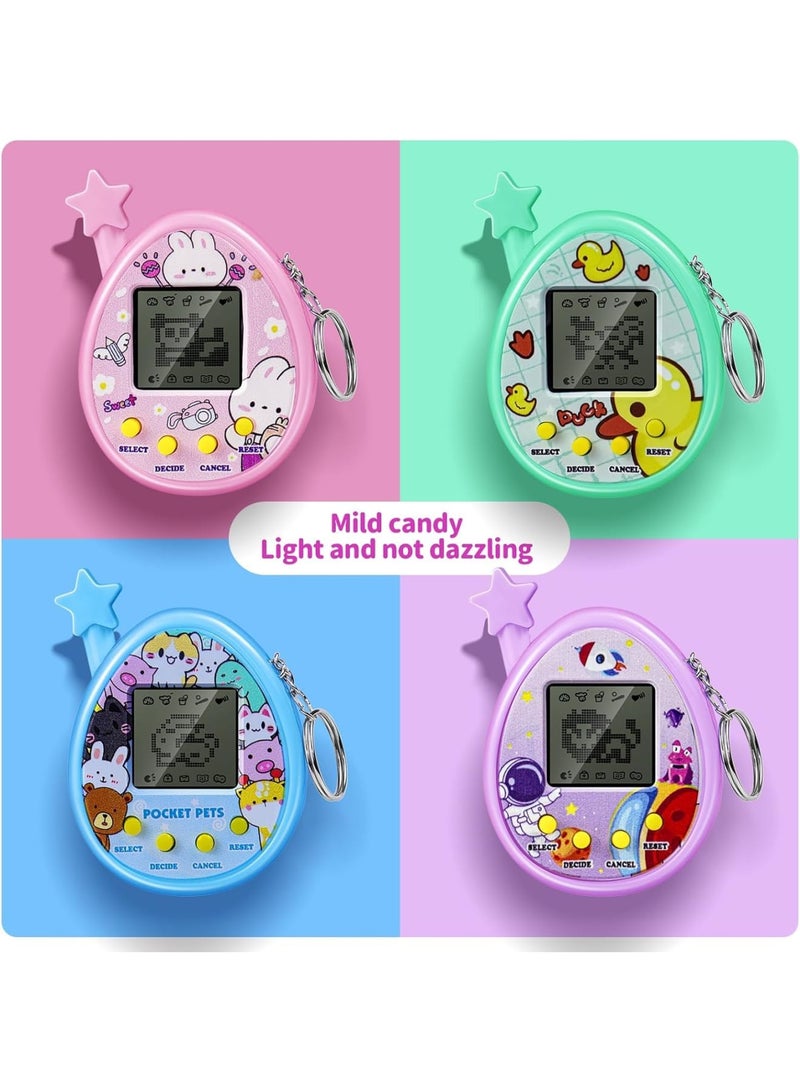 Zikra Interactive Toy Digital Pet - Virtual Electronic Pets Video Game Party Favors for Kids Video Game Keychain Video Game Party Supplies - Image 4