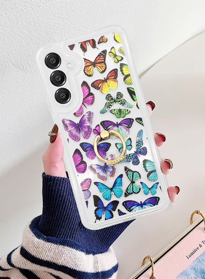 OMEVE Samsung Galaxy A16 4G/5G Case with Ring，Full Body Silicone Protective Phone Case Cover for Galaxy  A16 4G/5G,Non-Yellowing Shockproof Bumper Protective Phone Cover, Anti-Scratch Hard PC Back - Image 1