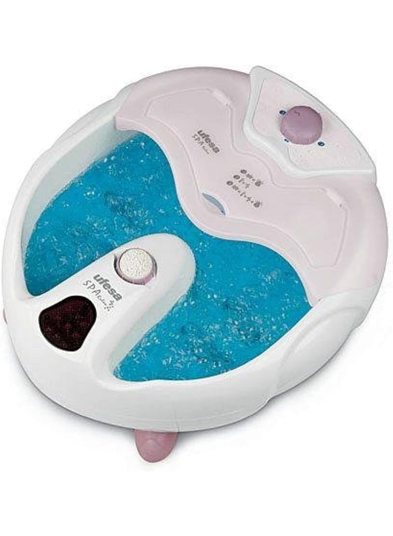 UFESA BH5614 Spa Relax Heated Foot Spa, Massage Foot Bath, Compact Home Spa – White