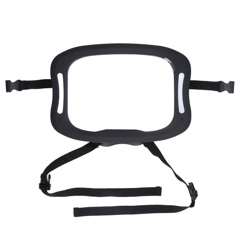 Baby Car Mirror Shatterproof 360 Degree Rotatable Wide Clear View Infant Rearview Mirror with LED Light - Image 2
