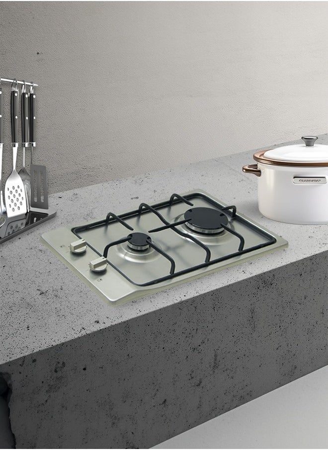 kitchen Line Stainless Steel Gas Hob - 30 CM - 2 Auto-Ignition Eyes - G2005  - Image 3
