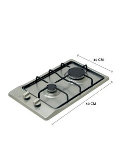 kitchen Line Stainless Steel Gas Hob - 30 CM - 2 Auto-Ignition Eyes - G2005  - Image 2