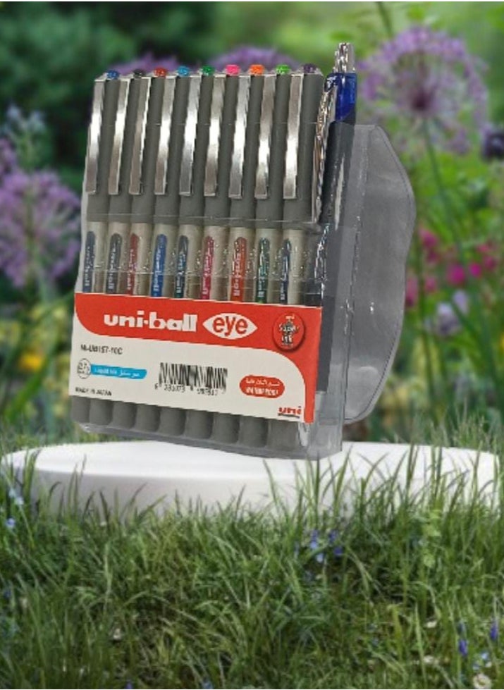 Uniball Uni-Ball Multi-Colour Fountain Pen Set, 10 Pens  - Image 2
