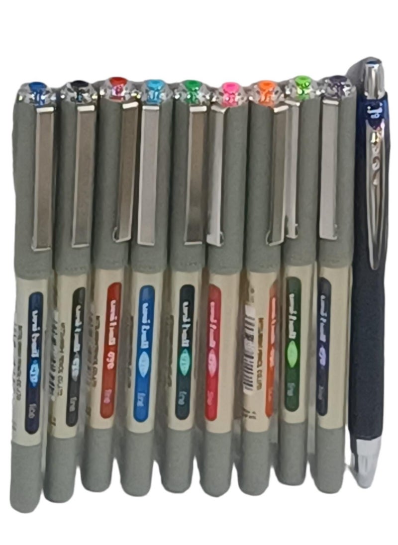 Uniball Uni-Ball Multi-Colour Fountain Pen Set, 10 Pens  - Image 3