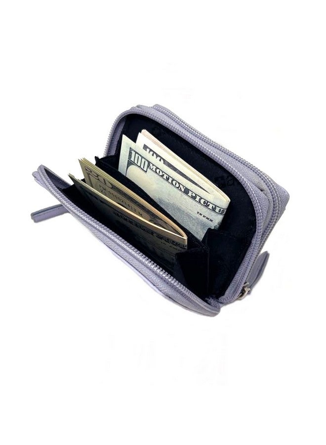 Alpine Swiss Womens Accordion Organizer Wallet Leather Credit Card Case Id Lilac - Image 3