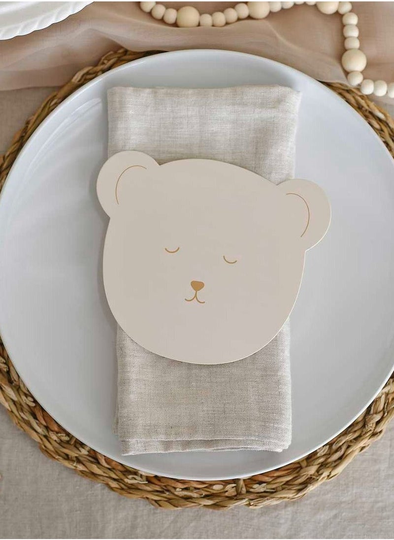 Ginger Ray Teddy Bear Shape Baby Advice Cards - Image 2