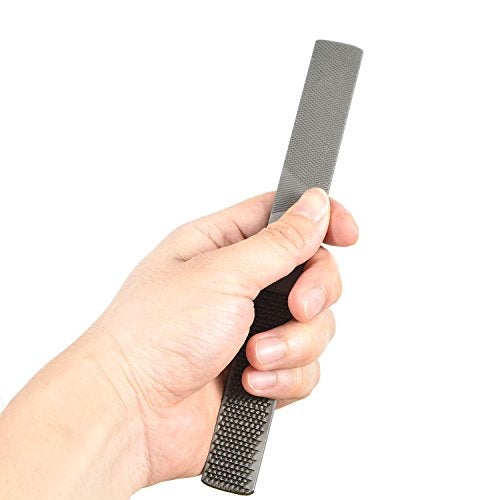 Newkiton 4 Way Wood Rasp File Carbon Hand File and Round Rasp Half Round Flat & Needle Files - Image 4