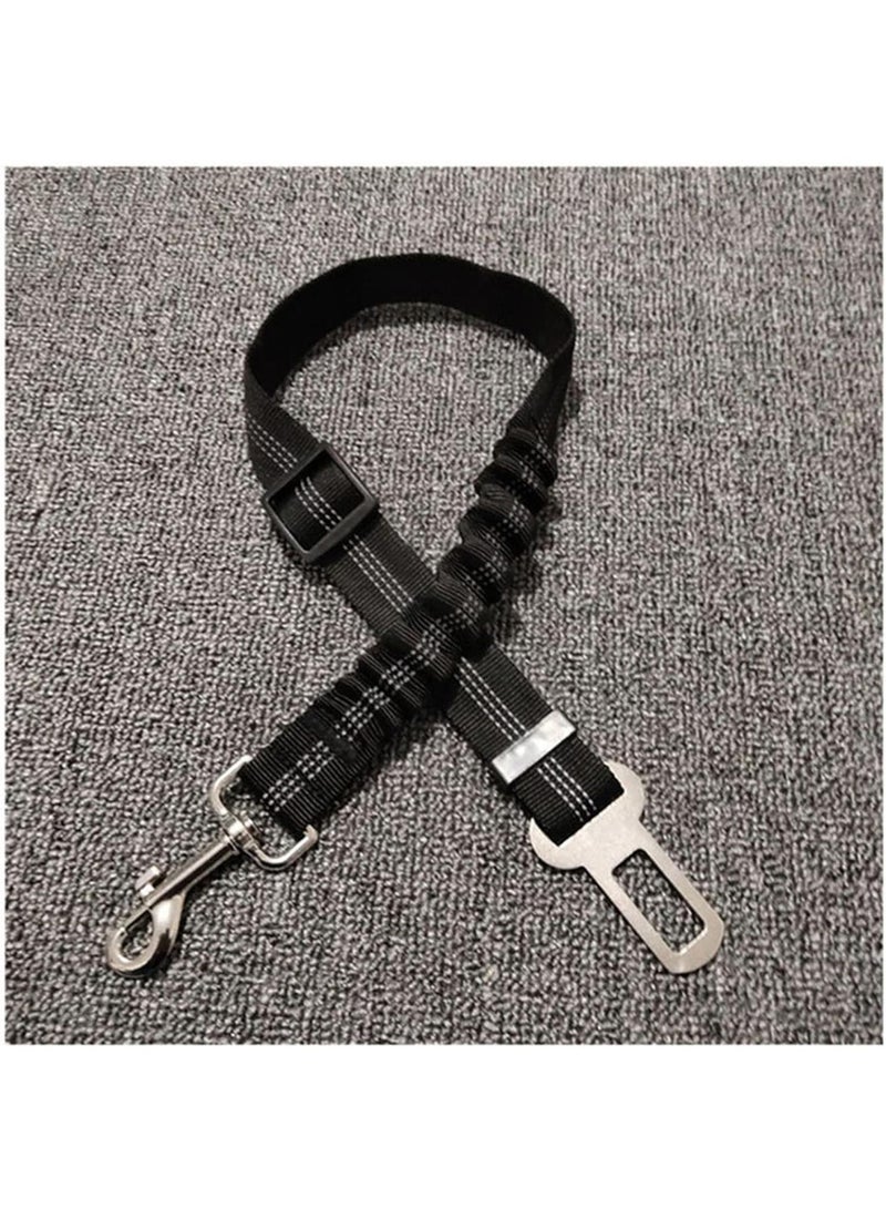 GGOOT Pet Rope Pet Products Universal Practical Cat Dog Safety Adjustable Car Seat Belt Harness Leash Puppy Seat-belt Travel Clip Strap Leads Pet Traction Rope(Reflective elastic 1)  - Image 1