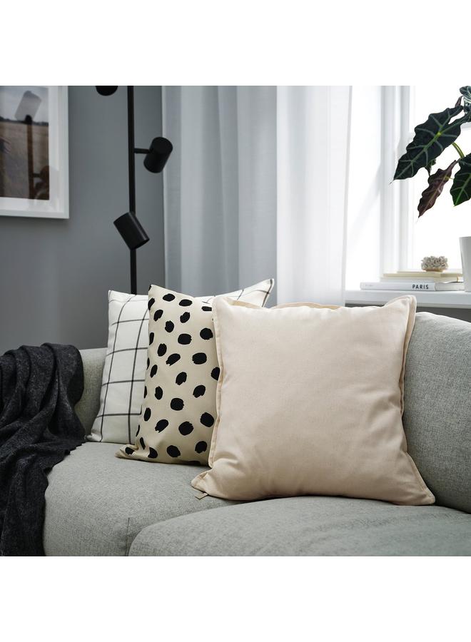 زبون غطاء وسادة، غير مبيض، 50×50 سم - Image 2