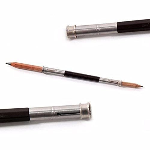 Qatalitic Pencil Extender/Lengthener with Metal Heads Adjustable Handy Pencil Holder for Schools, Office, Eyeliners, Sketching, Writing and DIY Art & Crafts (Set of 2, Random Color) - Image 5