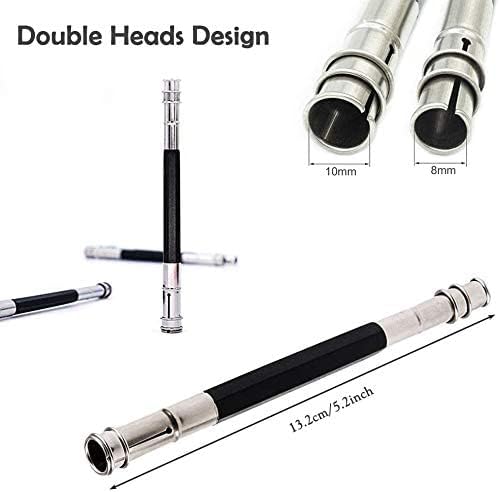 Qatalitic Pencil Extender/Lengthener with Metal Heads Adjustable Handy Pencil Holder for Schools, Office, Eyeliners, Sketching, Writing and DIY Art & Crafts (Set of 2, Random Color) - Image 3
