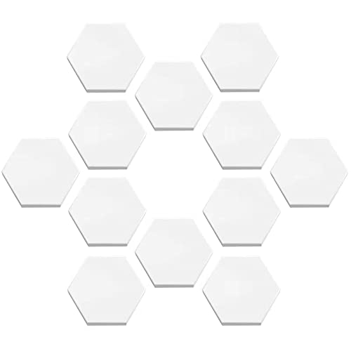 Saricho Ceramic White Coral Frag Plugs Base, Round/Hexagon 50mm, 12pcs - Image 1