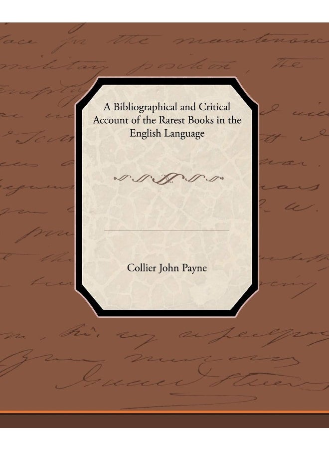 null - A Bibliographical and Critical Account of the Rarest Books in the English Language - Image 1