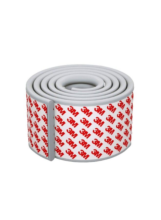 pepplo Baby Proofing Edge Corner Protector Table Bumper Guard Soft Rubber Foam Guard 3M Pretaped Extra Large Strip 6.5Ft Baby Proof Corner Guard Heavyduty (Grey) - Image 1