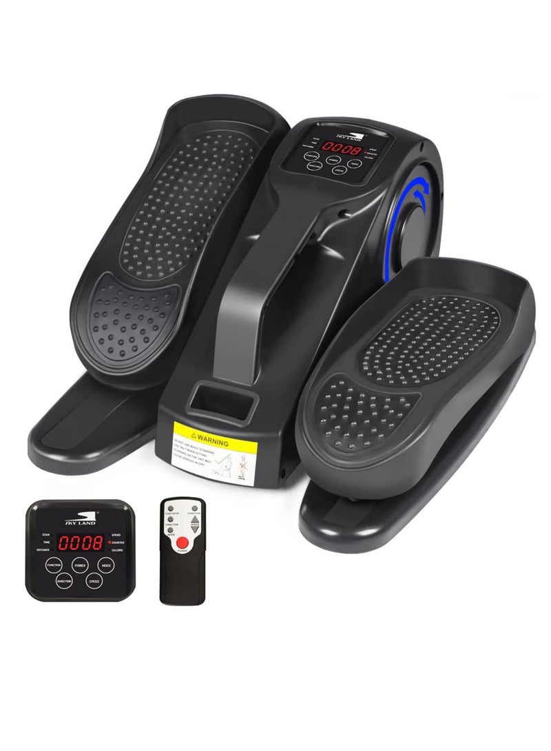 Sky Land Mini Electric Elliptical Stepper Machine | Under Desk Pedal Bike Exerciser With Monitor For Home, Office, Gym  - Image 1