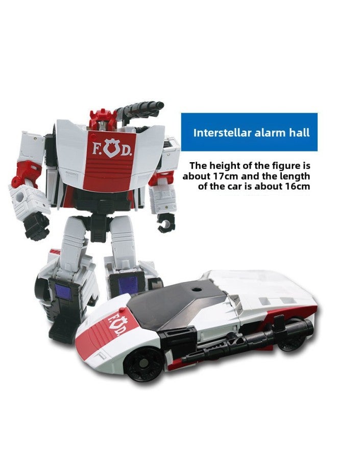 Mamba Transfiguration Toy Optimus Prime Car Column Wasp King Kong Aircraft Wei Robot Children Model Boy-Color:Tb07c Police Vision Hall - Image 1