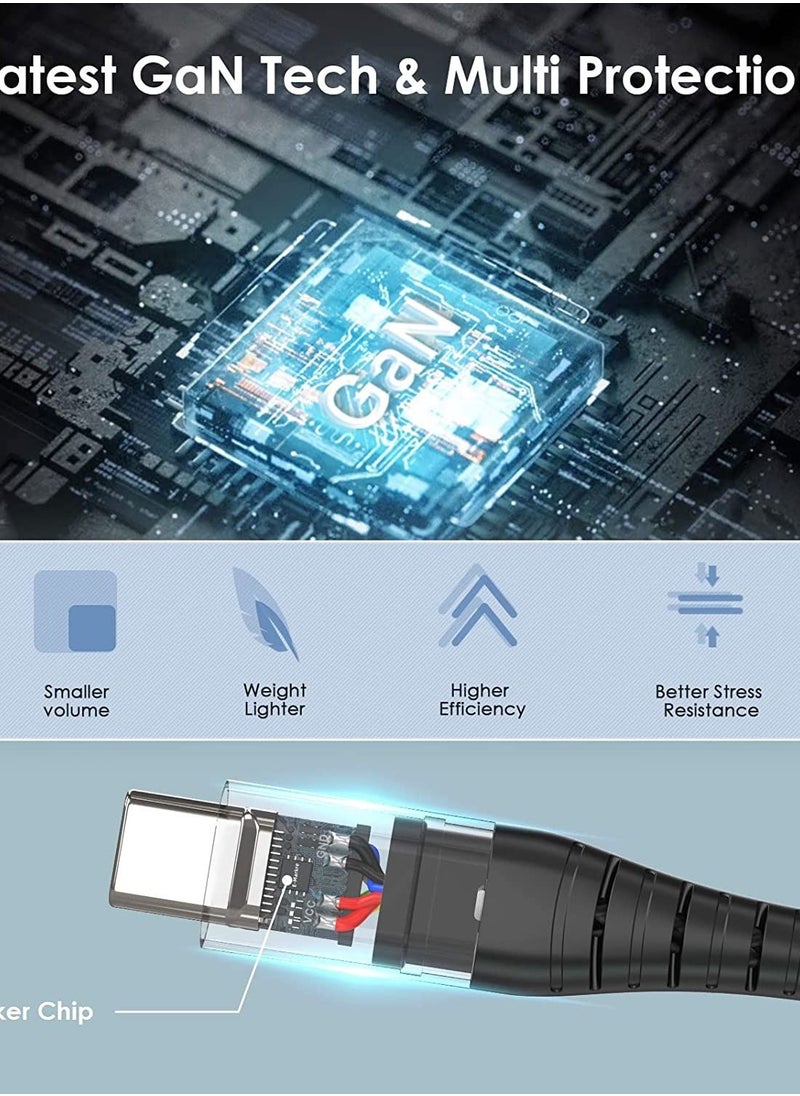 Generic - 100W USB C Fast Cable with E-Marker Chip[2M] and 65W GaN [PD+PPS] Wall Charger 3 - Image 1
