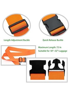 Generic Luggage Strap Suitcase Strap Adjustable Elastic Luggage Strap Aluminum Luggage Tag Anti-Lost Tag Card 5-Piece Travel Accessories Set for Trolley Luggage Bag Travel Accessories  - Image 5