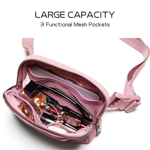 Gitus Belt Bag for Women Fanny Pack Crossbody Bags for Women Fashion Waist Packs with Adjustable Strap Gifts for Teen Girls Women Men (Pink) - Image 5
