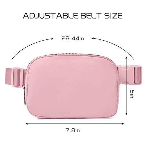 Gitus Belt Bag for Women Fanny Pack Crossbody Bags for Women Fashion Waist Packs with Adjustable Strap Gifts for Teen Girls Women Men (Pink) - Image 3