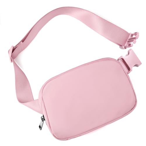 Gitus Belt Bag for Women Fanny Pack Crossbody Bags for Women Fashion Waist Packs with Adjustable Strap Gifts for Teen Girls Women Men (Pink) - Image 1