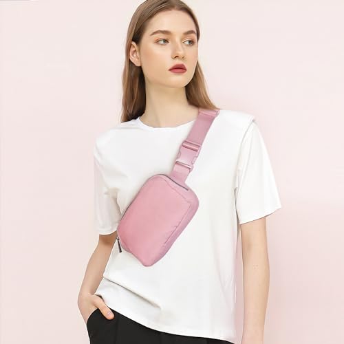 Gitus Belt Bag for Women Fanny Pack Crossbody Bags for Women Fashion Waist Packs with Adjustable Strap Gifts for Teen Girls Women Men (Pink) - Image 2