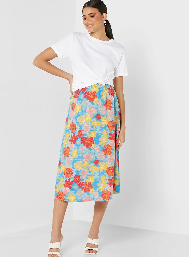 Mamalicious Woven Midi Skirt