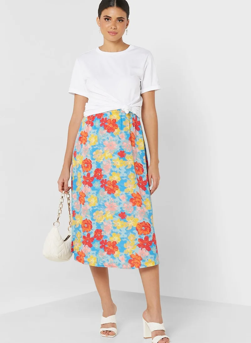 Mamalicious Woven Midi Skirt