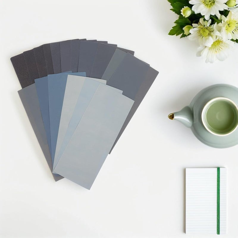 Waterproof Sanding Sheets 17pcs Assorted Grits 120-10000 Car Polishing Sandpaper for Metal and Wood Refinishing Automotive Wet Dry Abrasive Sheets - Image 5