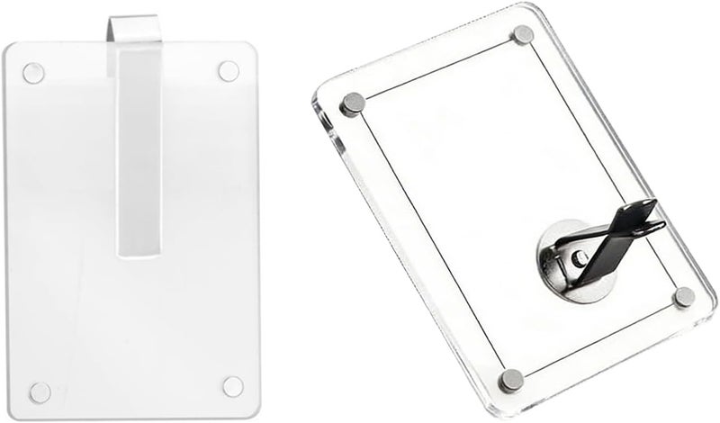 Acrylic Photo Frame for Car Sunvisor Simple Setup None Tools Needed for Displaying Memories and Organizing Small Items Securely Organizers Photo Frame - Image 3