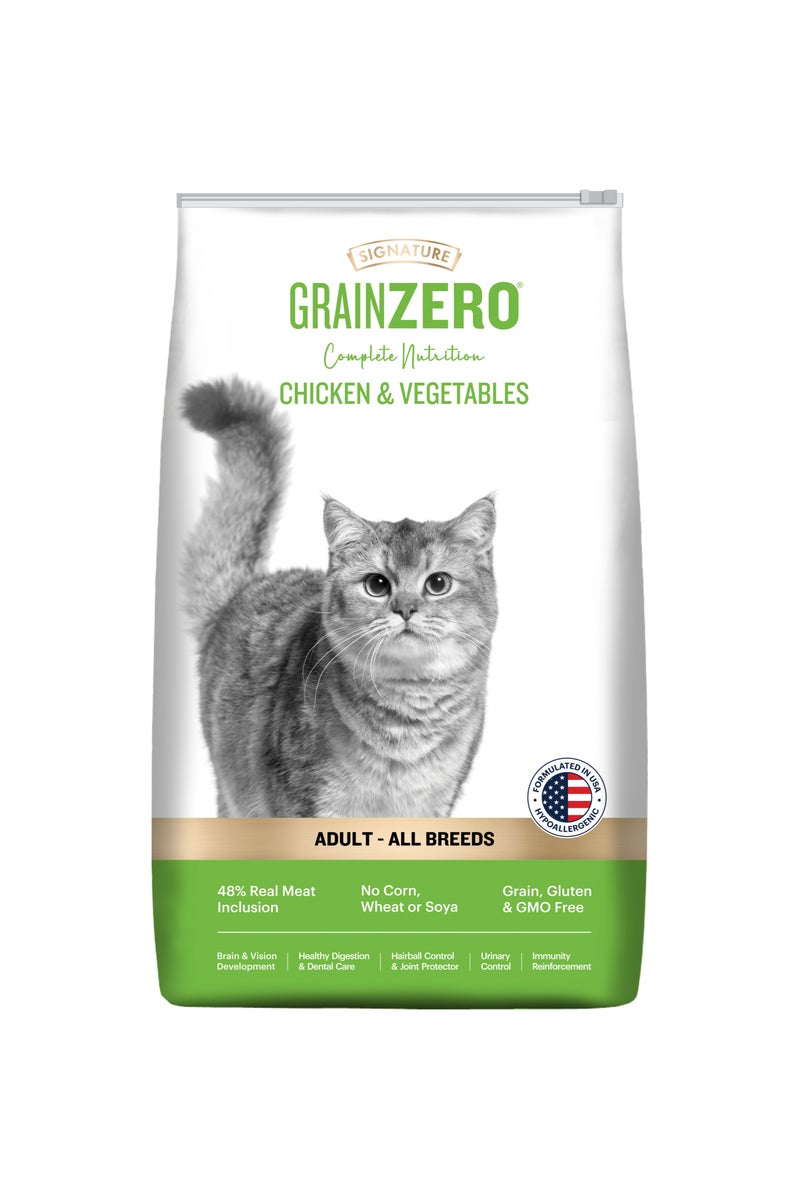 Grain Zero طعام جاف للقطط البالغة بالدجاج والخضروات - Image 1