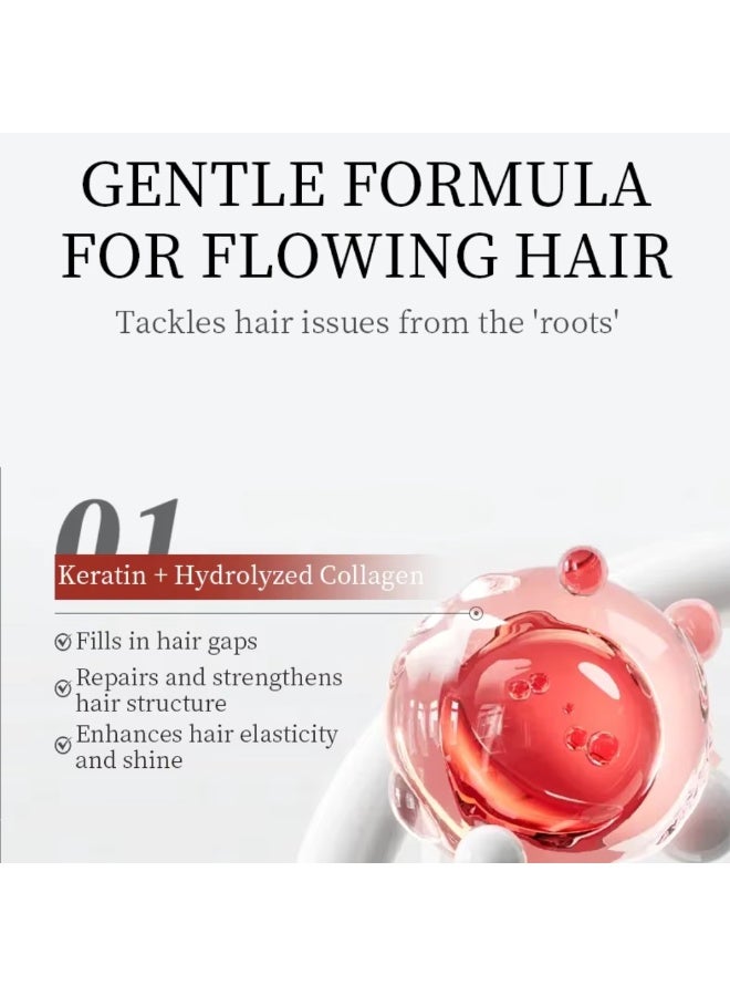 Kormesic 500ml Botox Hair Mask Repair Dry Damaged Nourishing Moisturizing Strengthening Improve Rough Hair & Promote Smooth Hairs Keratin Hydrolyzed Collagen Hair Botox Treatment Mask - Image 5