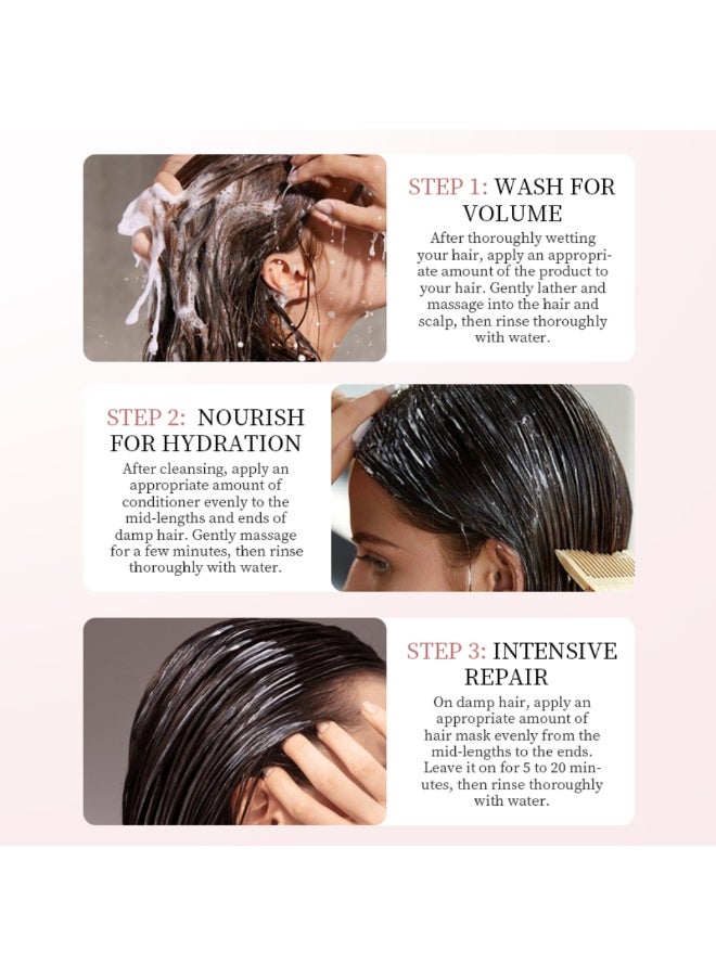 Kormesic 500ml Botox Hair Mask Repair Dry Damaged Nourishing Moisturizing Strengthening Improve Rough Hair & Promote Smooth Hairs Keratin Hydrolyzed Collagen Hair Botox Treatment Mask - Image 4