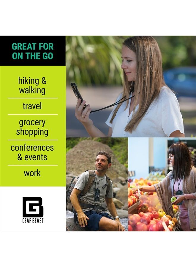 Gear Beast Universal Phone Lanyard Holder and Ring Grip, Silicone Cell Phone Lanyard Neck Strap and Phone Ring Holder Stand Compatible with Most Smartphones - Image 5