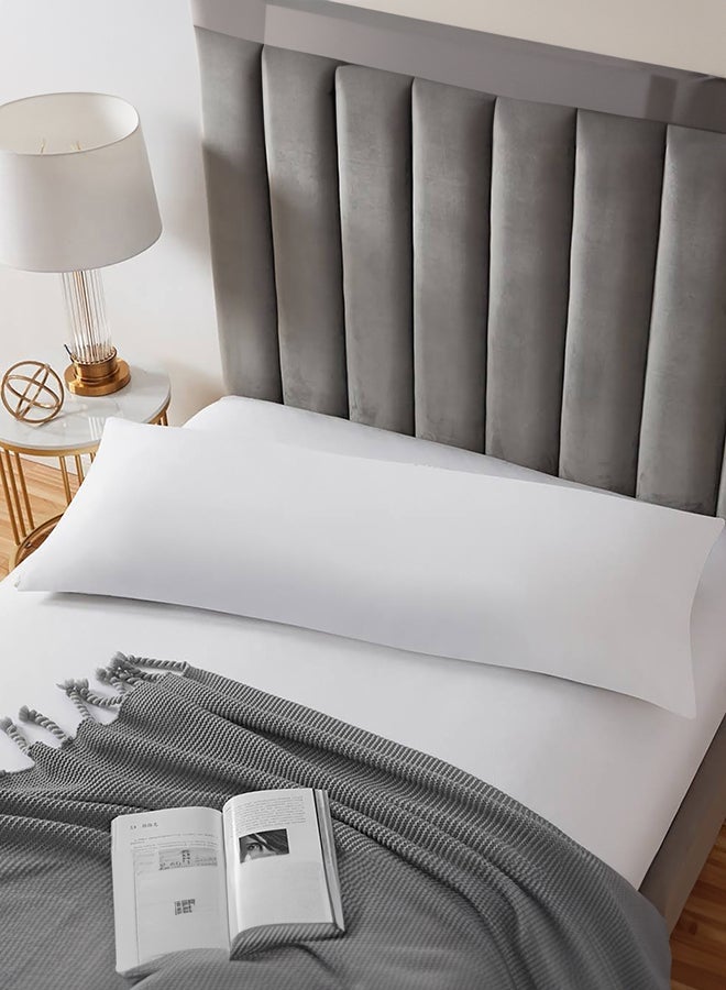 House One Long Sleeping Pillow Microfiber - White 150x50cm - Image 1