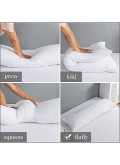 House One Long Sleeping Pillow Microfiber - White 150x50cm  - Image 3