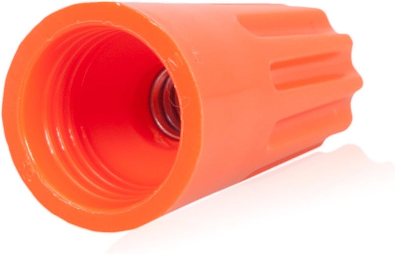 Maxxima Orange Electrical Wire Connector Screw Terminal - 500 Pack, Cone Shaped, UL Listed and ROHS Compliant, Ideal for Electrical Projects and Home Lighting Needs - Image 2