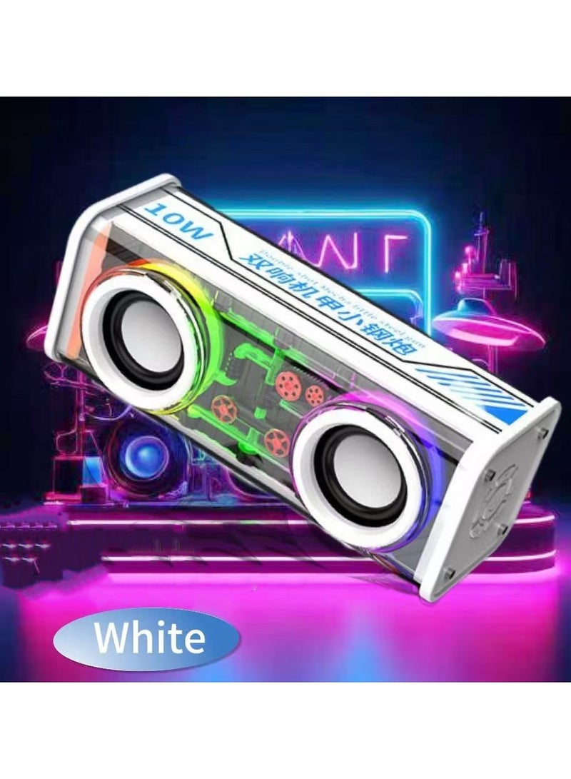 Portable Bluetooth Speaker with 10W Stereo Sound, Bluetooth 5, Bassup,  Waterproof for Beach, 24-Hour Playtime, Wireless Stereo Pairing, Speaker for Home, Outdoors, Travel  - Image 1