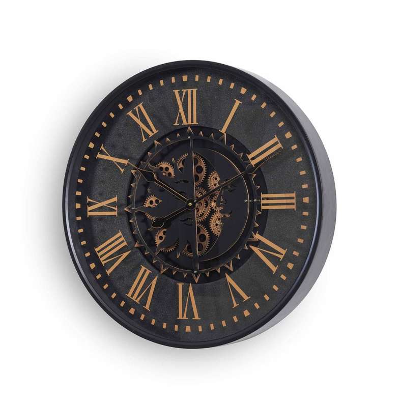 Pan Home Epoch Gear Wall Clock 60x60x8cm- Black - 195KGA9900033 - Image 2