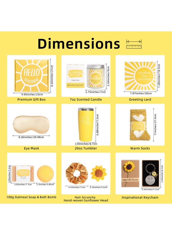 MissTiara Gift Basket for Women - Birthday Gift Box, 11 Unique Birthday Gifts for Women, Relaxing Spa Treatment Package for Women, Get Well Soon Gift Basket Sends a Sunshine Booster to Sisterhood Friendships - Brighten Her Day - Image 2