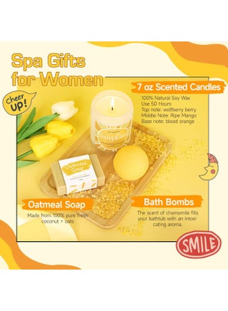 Gift Basket for Women -Valentine's Day,Birthday Gift Box, 11 Unique Birthday Gifts for Women, Relaxing Spa Treatment Package for Women, Get Well Soon Gift Basket Sends a Sunshine Booster to Sisterhood Friendships - Brighten Her Day - view 4