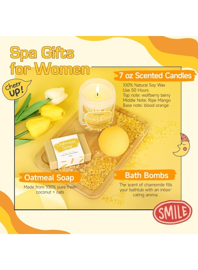 MissTiara Gift Basket for Women - Birthday Gift Box, 11 Unique Birthday Gifts for Women, Relaxing Spa Treatment Package for Women, Get Well Soon Gift Basket Sends a Sunshine Booster to Sisterhood Friendships - Brighten Her Day - Image 4