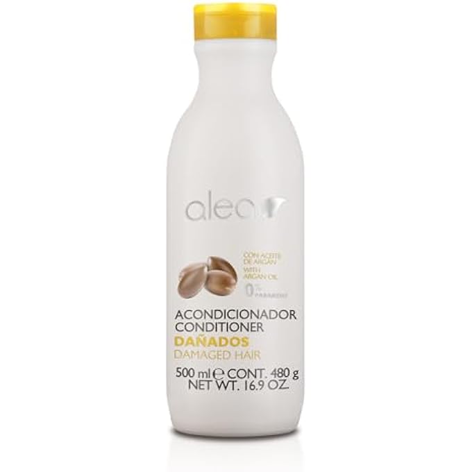 ALEA HAIR CONDITIONER FOR DAMAGED HAIR, DAMAGED LINE, 500 ML, WITH SILK PROTEINS AND ARGAN OIL, NO SULPHATES AND PARABENS, RESTORES THE VITALITY OF THE HAIR - Image 2